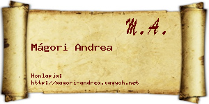 Mágori Andrea névjegykártya